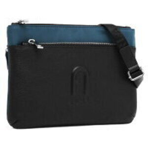 Furla Urban Shoulder Bag Pouch Crossbody Blue Jay Navy Blue Black